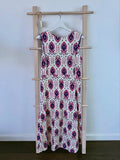 DiME – Vestido Francisca, vestido longo floral roxo (foto 1)