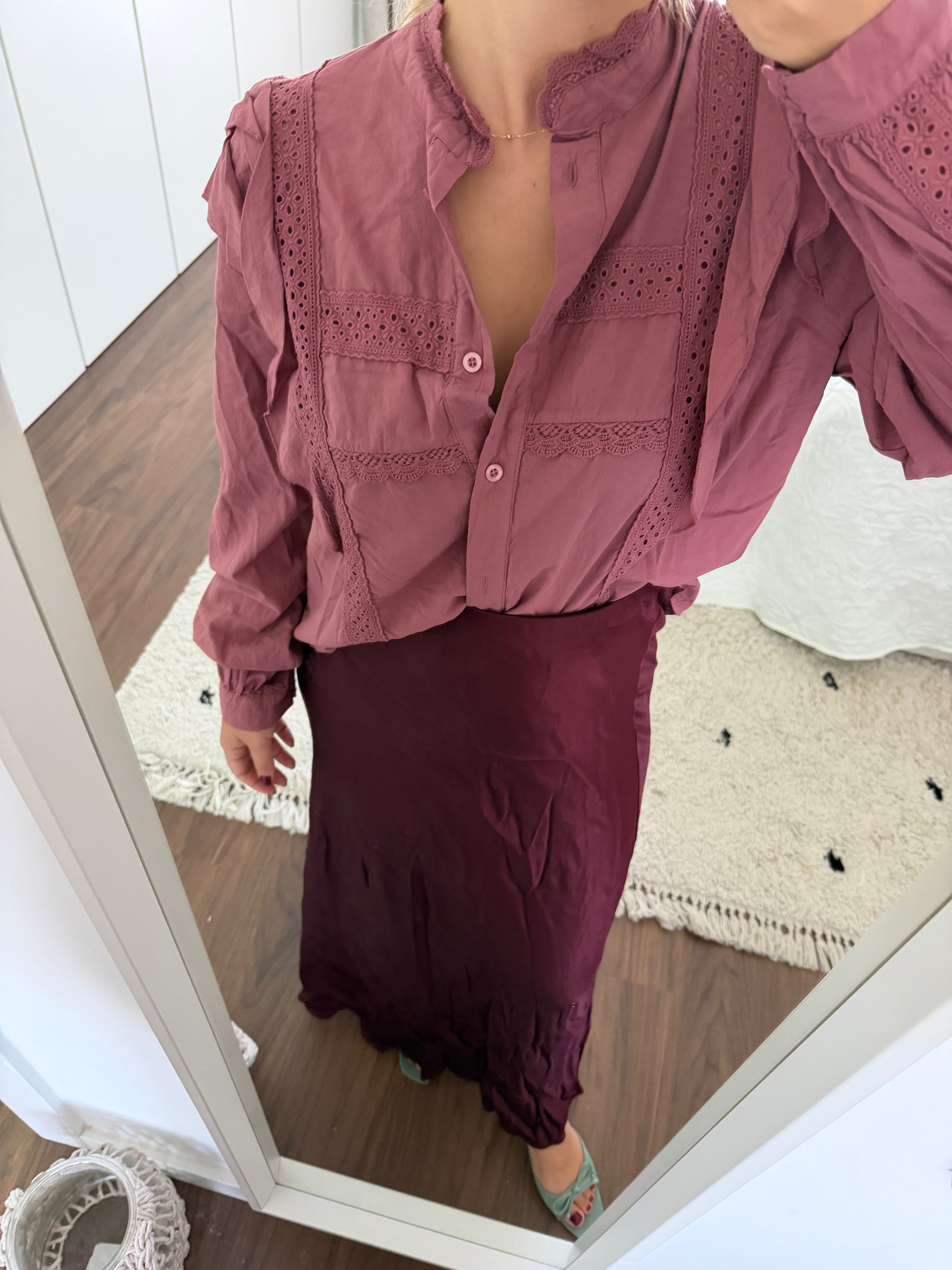 DiME – Saia Papoila, saia midi lisa (foto 3)