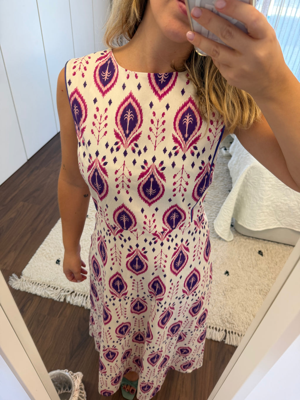 DiME – Vestido Francisca, vestido longo floral roxo (foto 4)