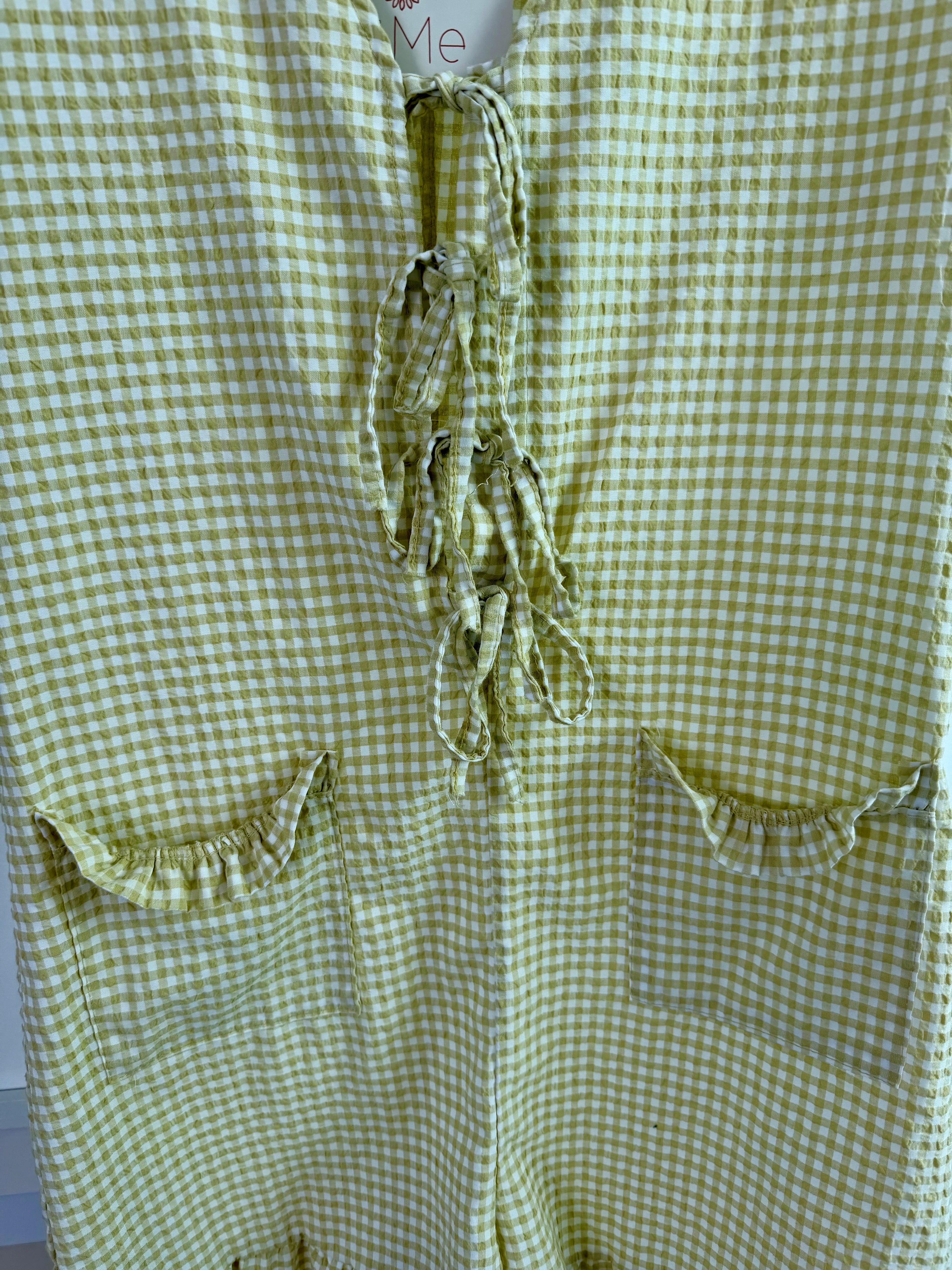 DiME – Macacão Oliveira, macacão vichy verde-tília (foto 2)