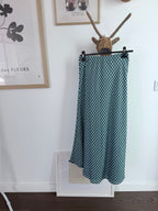 DiME – Conjunto Benedita, top e saia midi xadrez azul (foto 2)
