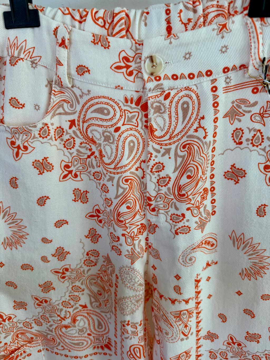 DiME – Calças Laranjeira, perna larga paisley laranja (foto 4)