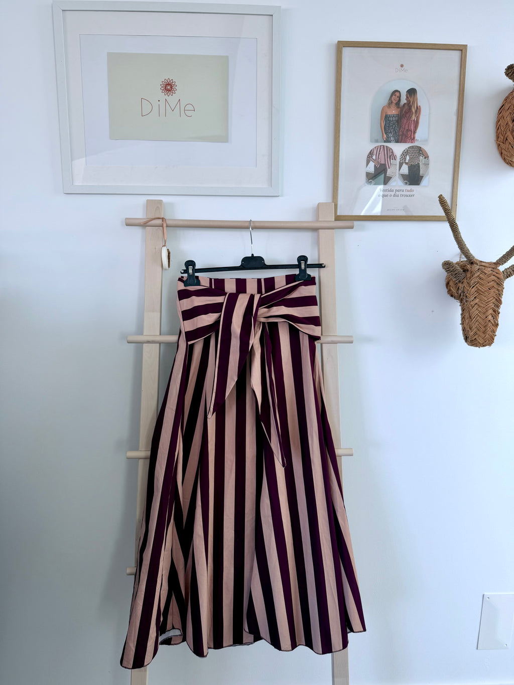 DiME – Saia Violeta, saia midi com laço na cintura (foto 5)