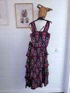DiME – Conjunto Misiótis, top e saia ikat bordô e azul (foto 2)