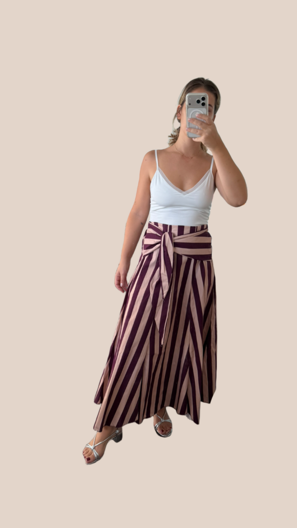 DiME – Saia Violeta, saia midi com laço na cintura (foto 6)